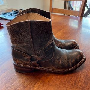 Bed Stu women’s distressed harness ankle boots